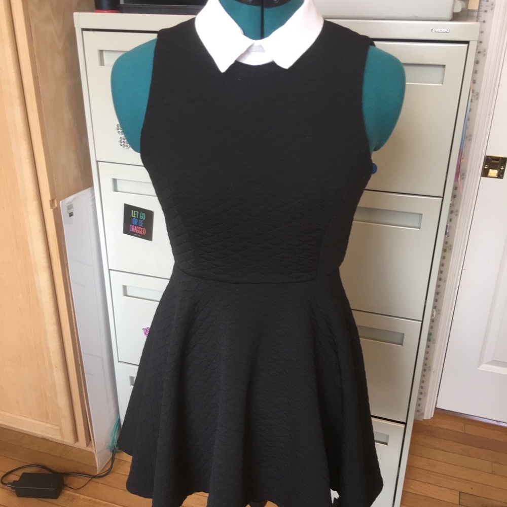 White collared dress